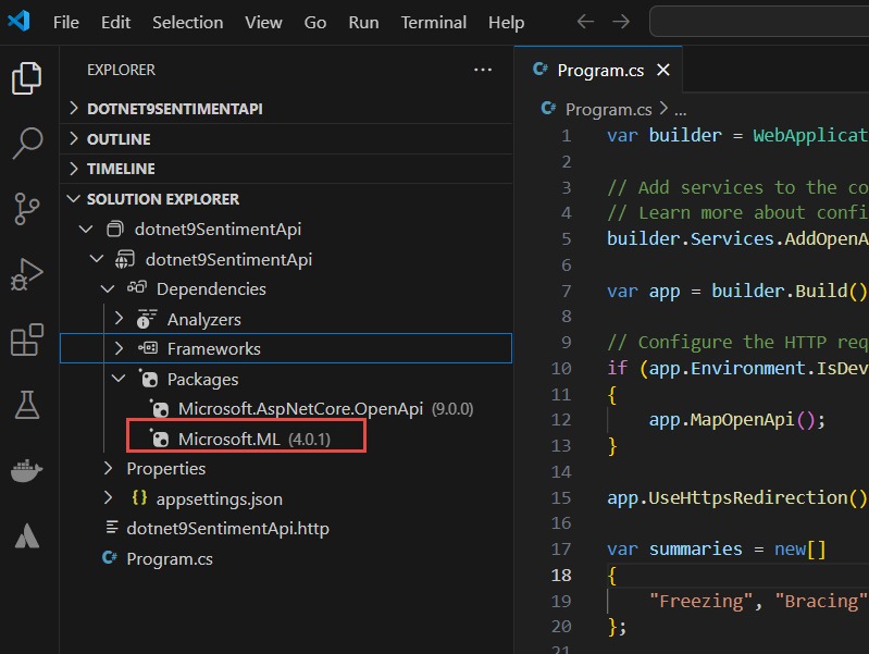 VS code UI 